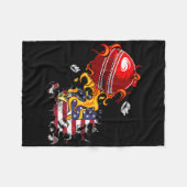 Usa Cricket  Fleece Deken (Voorkant (Horizontaal))
