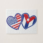USA Cuba Love Hearts Legpuzzel (Horizontaal)