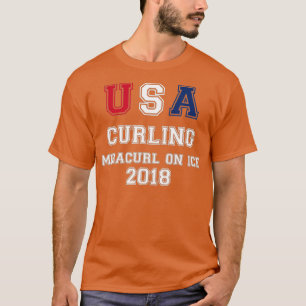 USA Curling Miracurl Op Ice 2018 Tshirt