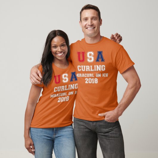 USA Curling Miracurl Op Ice 2018 Tshirt (Unisex)