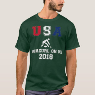 USA Curling Miracurl Op IJs 2018 Tshirt_1 T-shirt