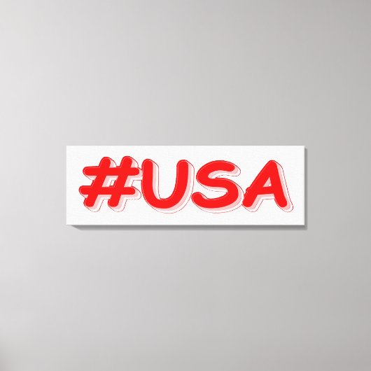 "#USA" Cute Design. Bestel nu Canvas Afdruk (Voorkant)