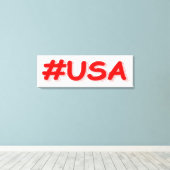 "#USA" Cute Design. Bestel nu Canvas Afdruk (Insitu (Houten vloer))