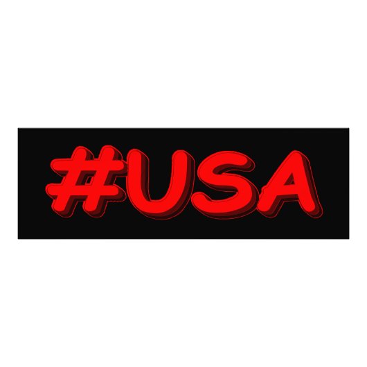 "#USA" Cute Design. Bestel nu Foto Afdruk (Voorkant)