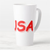 "#USA" Cute Design. Bestel nu Latte Mok (Rechterhoek)