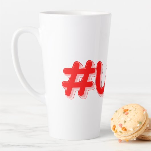 "#USA" Cute Design. Bestel nu Latte Mok (In situ)