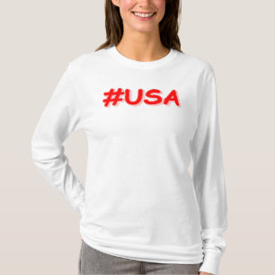 "#USA" Cute Design. Bestel nu T-shirt