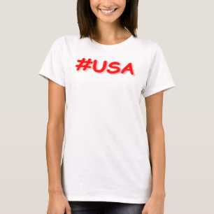 "#USA" Cute Design. Bestel nu T-shirt