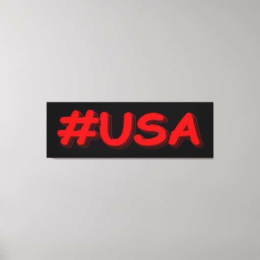 "#USA" Cute Design. Nu kopen-Poster Canvas Afdruk (Voorkant)