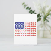 USA Dachshund Briefkaart (Staand voorkant)