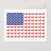 USA Dachshund Briefkaart (Voorkant)
