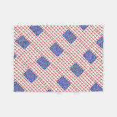 USA Dachshund Fleece Deken (Voorkant (Horizontaal))