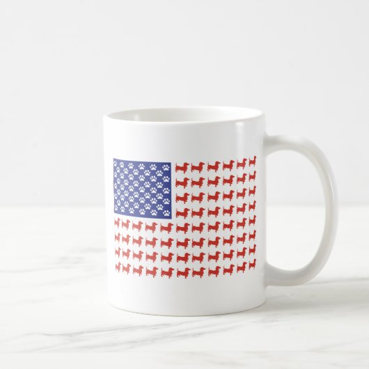 USA Dachshund Koffiemok (Rechts)