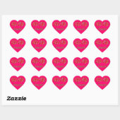 USA DE ONDEELBARE Rood Wit Blauw Hart Sticker (Vel)