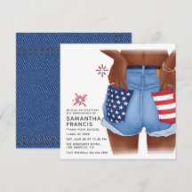 USA Denim Girl Afstudeerfeest