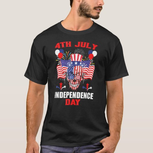 USA Design Declaration of Independence Day 1776 4t T-shirt (Voorkant)