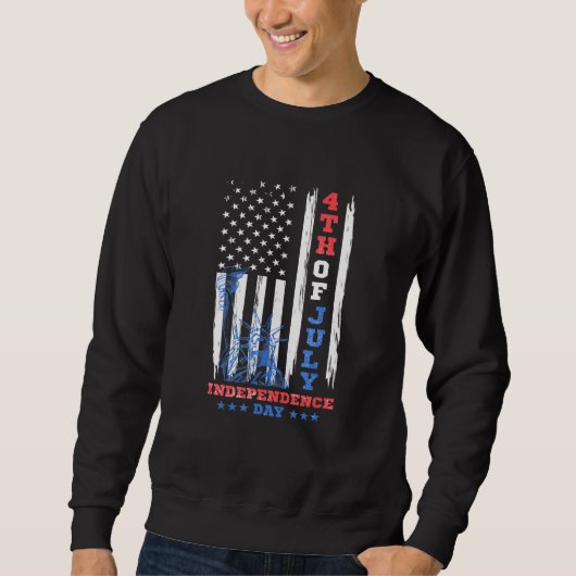 USA Design Declaration of Independence Day 1776 4t Trui (Voorkant)