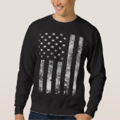 USA distressed American Flag Trui (Voorkant)