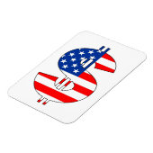 usa - dollarteken magneet (Linkerzijde)