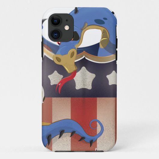USA Draak Vintage Schild Case-Mate iPhone Case (Achterkant)