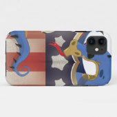 USA Draak Vintage Schild Case-Mate iPhone Case (Achterkant (horizontaal))