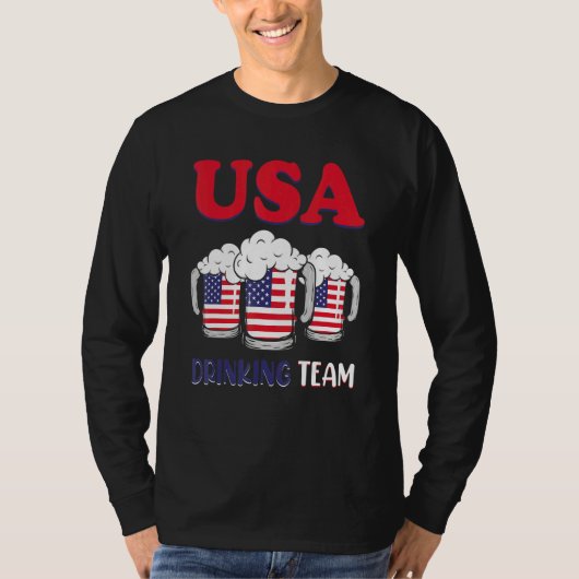 Usa Drankteam 4 juli T-shirt (Voorkant)