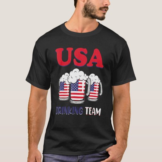 Usa Drankteam 4 juli T-shirt (Voorkant)