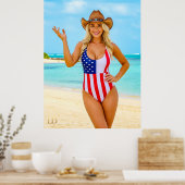 USA Dream Girl 47 Poster (Keuken)