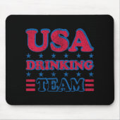 USA Drink team 4th van juli Independence Day Dru Muismat (Voorkant)