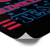 USA Drink team 4th van juli Independence Day Dru Poster (Hoek)