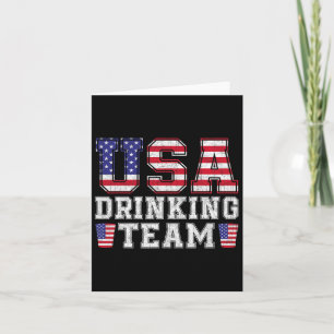 USA Drink Team Funny Drink Bierliefhebber 4e van Kaart