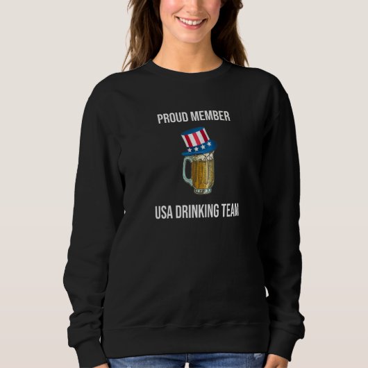 USA Drinking Team Proud Member Drinkers  1 Trui (Voorkant)