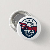 USA Eagle Crest Ronde Button 3,2 Cm (Voorkant /achterkant)