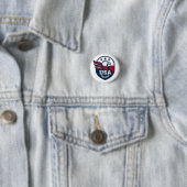 USA Eagle Crest Ronde Button 3,2 Cm (In situ)