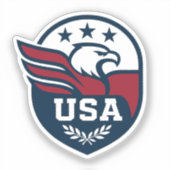 USA Eagle Crest Sticker (Voorkant)