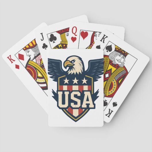USA Eagle Crest — vlaggenschild Pokerkaarten (Achterkant)
