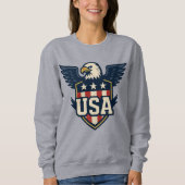 USA Eagle Crest —  vlaggenschild Trui (Voorkant)