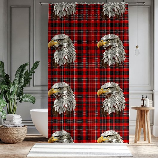 USA Eagle Curtain Celebrate Freedom Every Day Douchegordijn