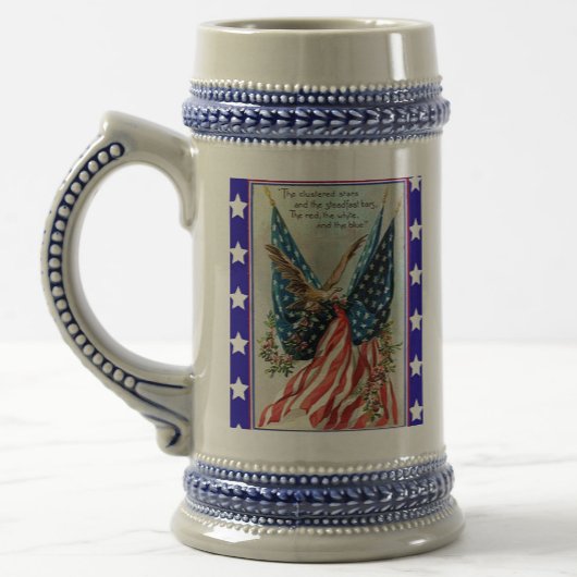 USA Eagle Fourth of July Patriotic Flag Bierpul