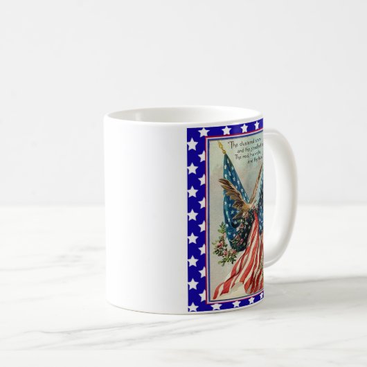 USA Eagle Fourth of July Patriotic Flag Koffiemok (Voorkant rechts)