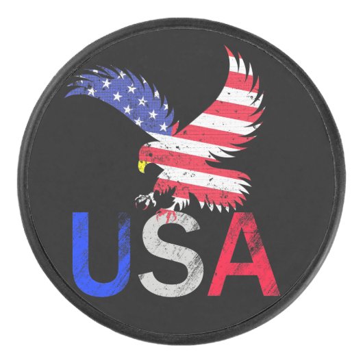 USA Eagle Hockey Puck (Voorkant)
