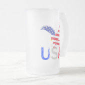 USA Eagle Matglas Bierpul (Voorkant rechts)