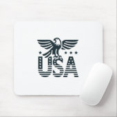 USA Eagle Patriotic Design - Stars and Stripes Sty Muismat (Met muis)