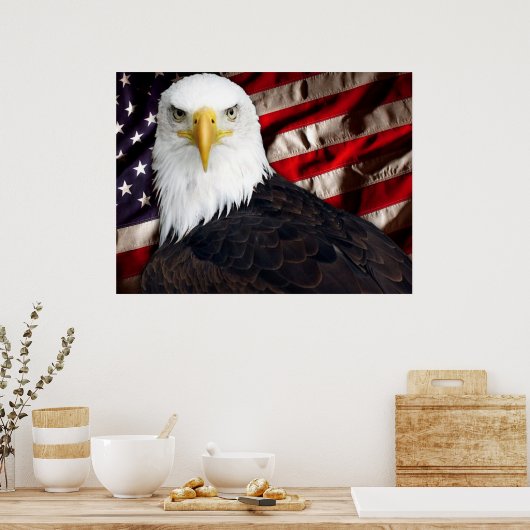 USA Eagle Patriotic Poster (Keuken)