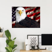 USA Eagle Patriotic Poster (Thuiskantoor)