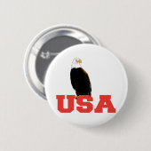 USA Eagle Ronde Button 5,7 Cm (Voorkant /achterkant)