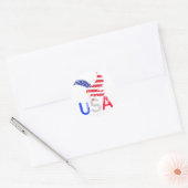 USA Eagle Ronde Sticker (Envelop)