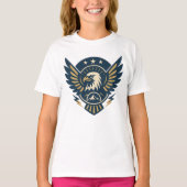 USA Eagle Shield —  vlaggenmast T-shirt (Voorkant)