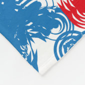 USA/EEUU FLAG SIMPLIFIED TEXT BY MASANSER PIXELAT FLEECE DEKEN (Hoek)