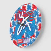 USA/EEUU FLAG SIMPLIFIED TEXT BY MASANSER PIXELAT GROTE KLOK (Hoek)